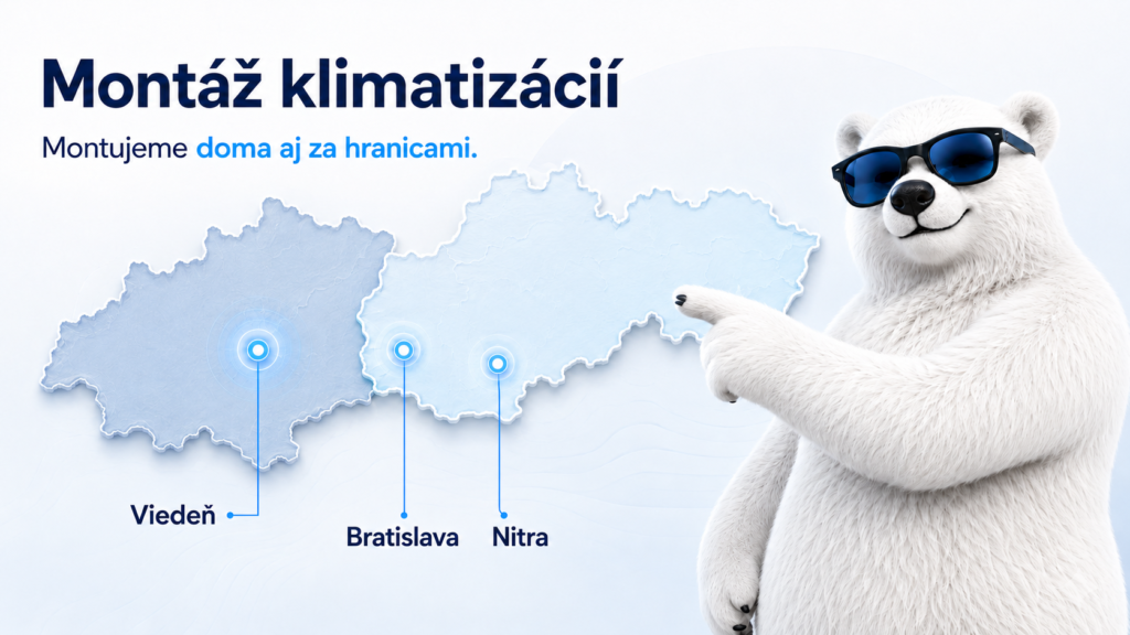 Mapa pôsobenia Klimero pre bezplatnú obhliadku
